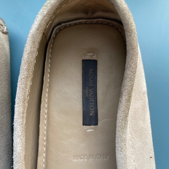 Louis Vuitton Tan Loafers with Gold Accent - Picture 3 of 7